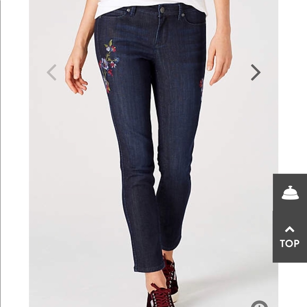 🆕 NWT J.Jill Authentic Fit Slim Ankle blue Jeans